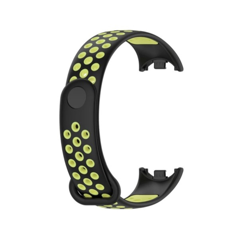 Ремінець до фітнес браслета BeCover Vents Style для Xiaomi Mi Smart Band 10 Black-Green (713629)