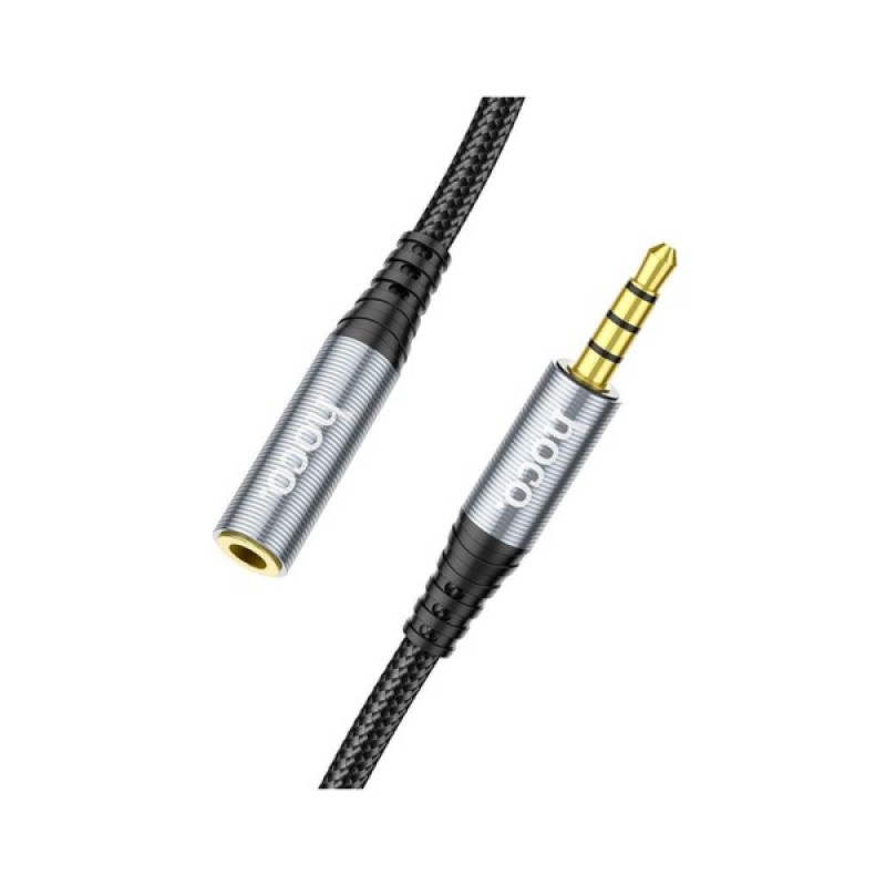 Кабель мультимедійний 3.5mm M to 3.5mm F 1.0m UPA20 3.5 audio Gray HOCO (6931474762153)