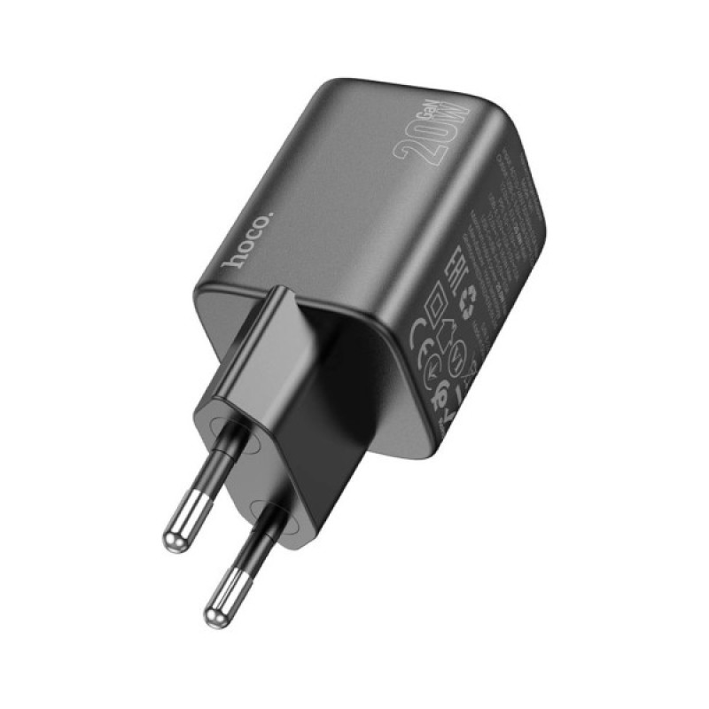 Зарядний пристрій HOCO N41 Almighty 1xUSB-C PD20W + 1xUSB QC3.0 Black (6942007617024)