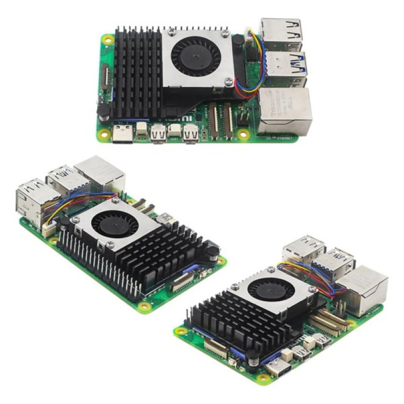Радіатор охолодження для Мікро ПК Raspberry Pi з вентилятором для Raspberry Pi 5 (RA800)
