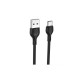 Дата кабель USB 2.0 AM to USB-C 1.0m 2.1A black XO (XO-NB200-TC-1-BK)