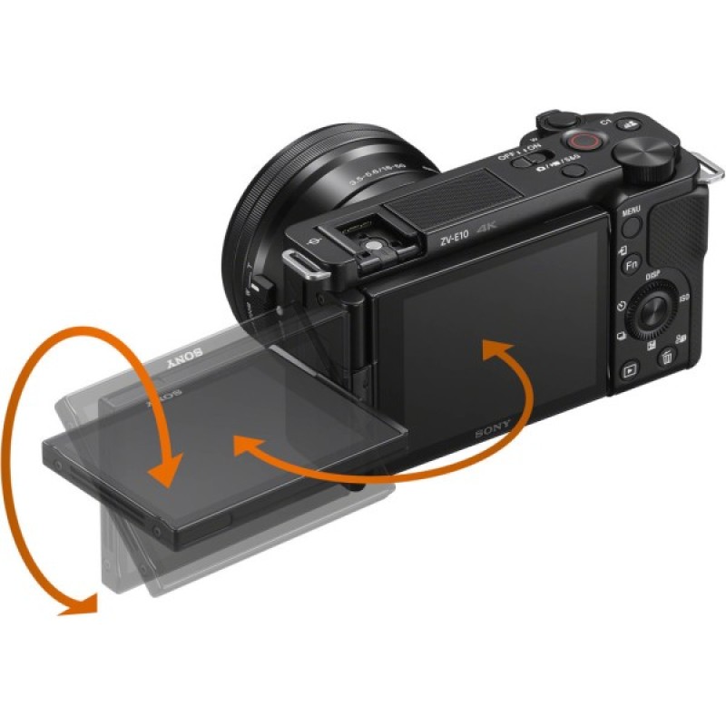Цифровий фотоапарат Sony Alpha ZV-E10 body black (ZVE10B.CEC)