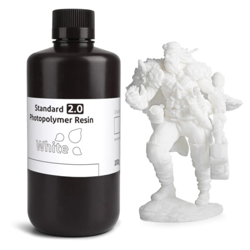 Фотополімерна смола ELEGOO Resin, Standard 2.0 1кг, white (50.103.0120)