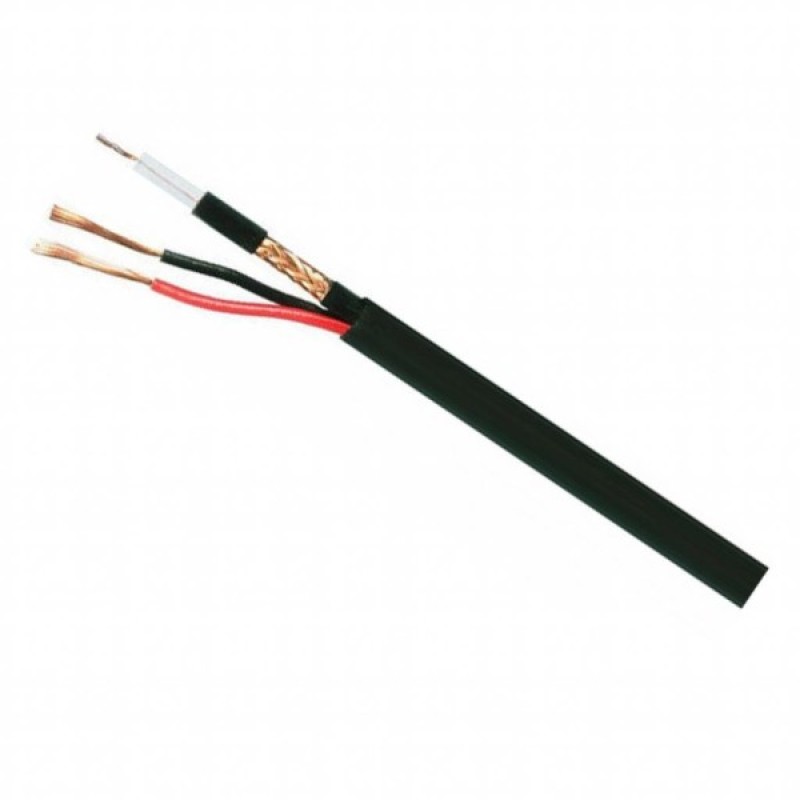 Кабель телевізійний Одескабель RG-6, оплетка 90% + 2*0.75 power (F690BVcu+2x0,75)