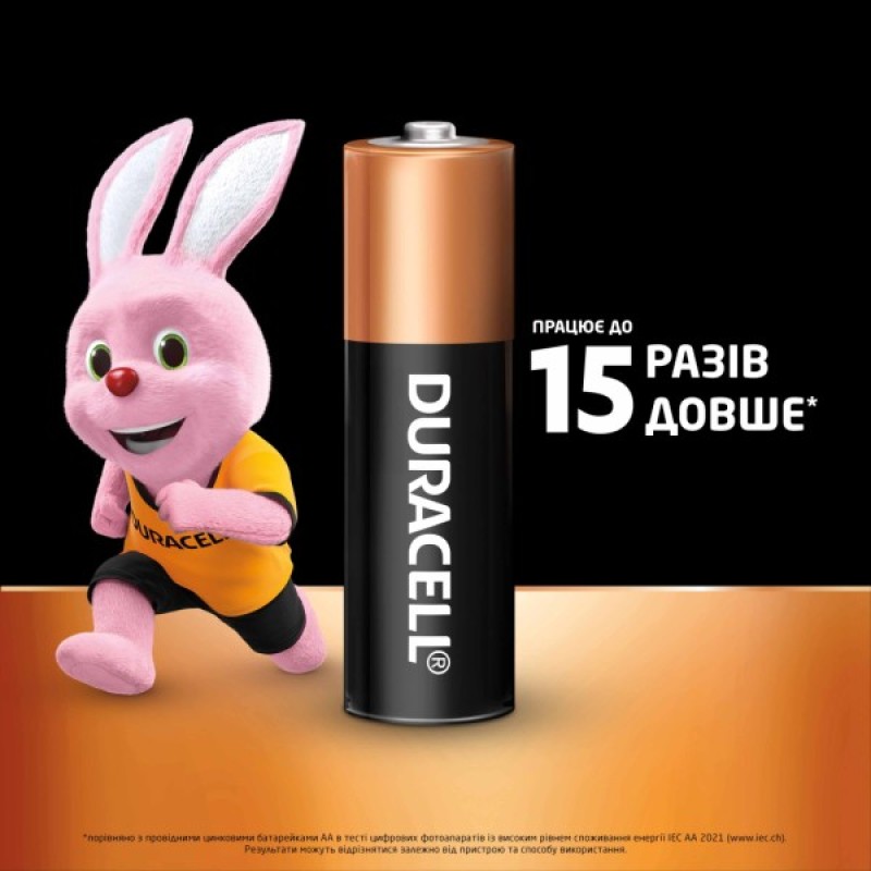 Батарейка Duracell AA лужні 10 шт. в упаковці (5002508/5006461)
