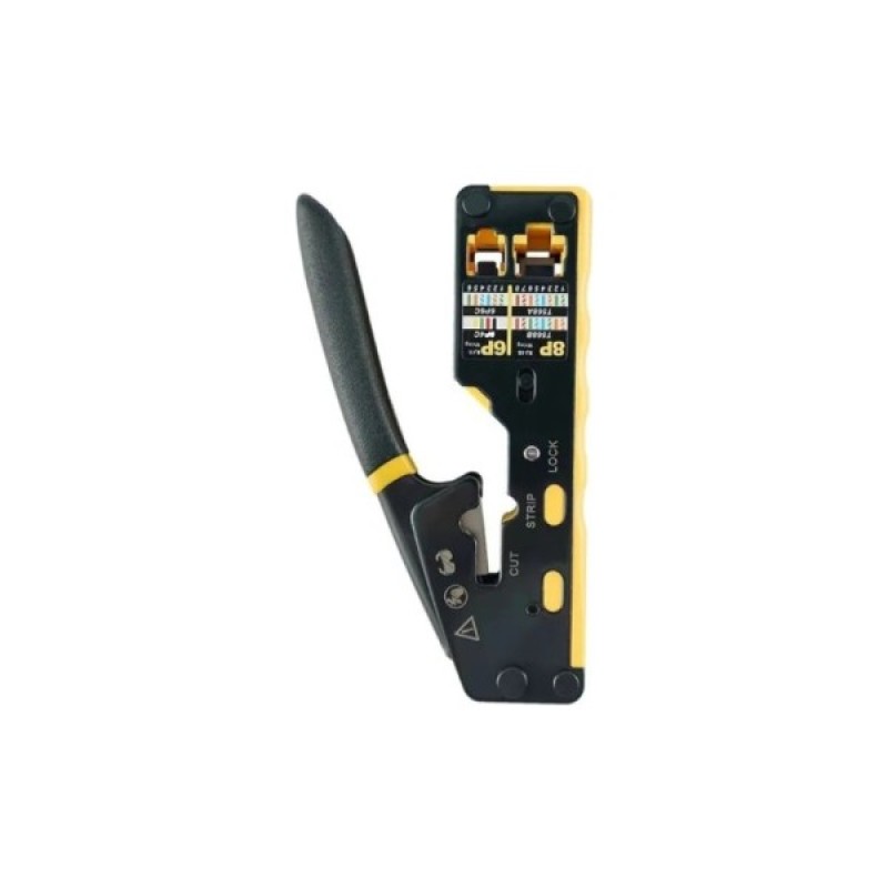 Інструмент Eserver RJ-45 (8P8C), RJ-12/11 (6P6C/6P4C), для прохідних конекторів (WT-4227B)