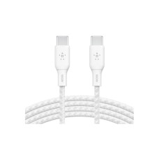 Дата кабель USB-C to USB-C 3.0m 100W white Belkin (CAB014BT3MWH)