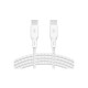 Дата кабель USB-C to USB-C 3.0m 100W white Belkin (CAB014BT3MWH)