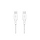 Дата кабель USB-C to USB-C 3.0m 100W white Belkin (CAB014BT3MWH)