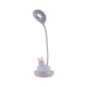 Настільна лампа Kite Cloudy Bunny LED з акумулятором , рожева (K24-493-1-2)