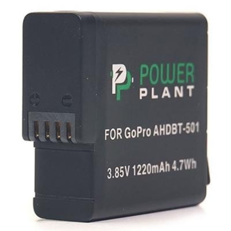 Акумулятор до фото/відео PowerPlant GoPro AHDBT-501 1220mAh (CB970124)