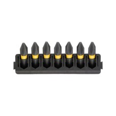 Набір біт DeWALT в касеті для Tough Case, FlexTorq, L = 25 мм, Рh2, 7 шт (DT70807)