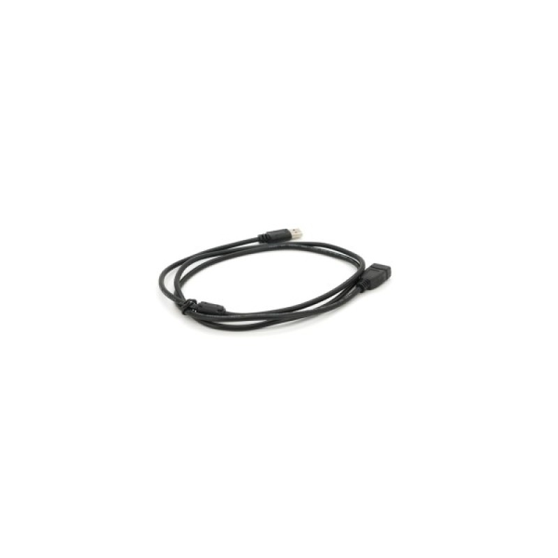 Дата кабель USB 2.0 AM/AF 1.5m ferrite black Voltronic (YT-AM/AF-1.5B)