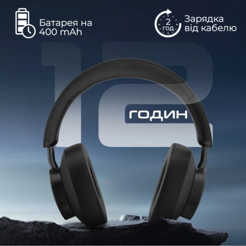 Навушники Promate Takt Black (takt.black)