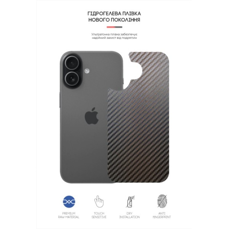 Плівка захисна Armorstandart Back panel Carbone Apple iPhone 17 (ARM86191)