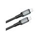 Дата кабель USB-C to USB-C NBQ264A-CC black XO (NB-Q264A-CC.black)