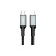 Дата кабель USB-C to USB-C NBQ264A-CC black XO (NB-Q264A-CC.black)