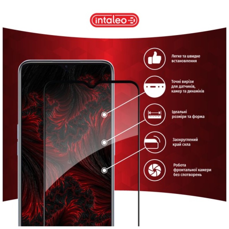 Скло захисне Intaleo Full Glue Realme V20 Black (1283126559440)