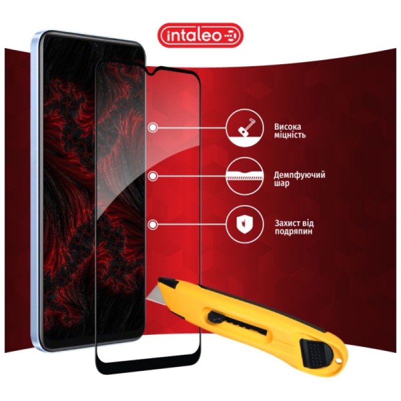 Скло захисне Intaleo Full Glue Realme V20 Black (1283126559440)