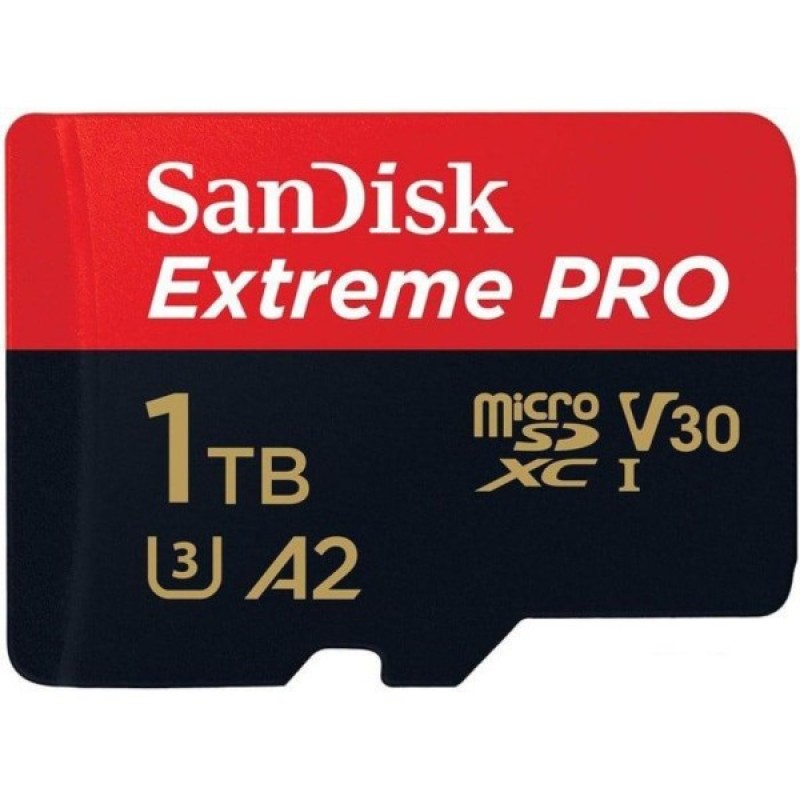 Карта пам'яті SanDisk 1TB microSDXC class 10 A2 V30 UHS-I U3 Extreme PRO (SDSQXCZ-1T00-GN6MA)