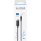 Кабель живлення USB to DC 5.5x2.1mm 12V 1.0m 1.0A ACCLAB (1283126565120)