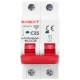 Автоматичний вимикач E.NEXT 2-п e.mcb.stand. 25А C ( 6кА) (s002119)