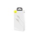 Дата кабель USB 2.0 AM to Lightning 1.0m Cafule Series Metal 2.4A White Baseus (CALJK-A02)