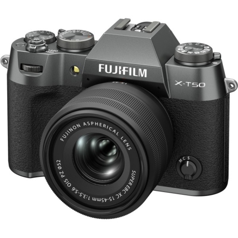 Цифровий фотоапарат Fujifilm X-T50 + XC 15-45mm F3.5-5.6 Kit Charcoal silver (16828923)