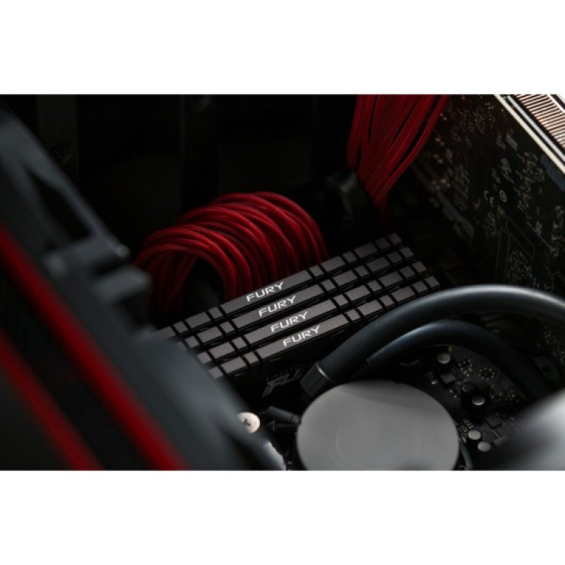 Модуль пам'яті для комп'ютера DDR4 64GB (2x32GB) 3600 MHz Fury Renegade Black Kingston Fury (ex.HyperX) (KF436C18RBK2/64)