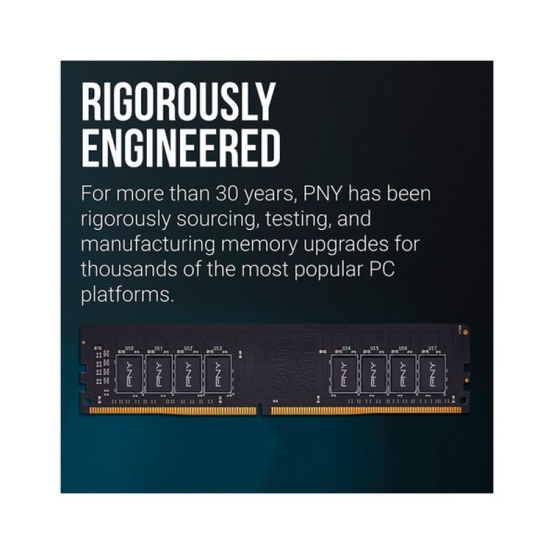 Модуль пам'яті для комп'ютера DDR4 8GB 3200 MHz PNY (MD8GSD43200-SI)