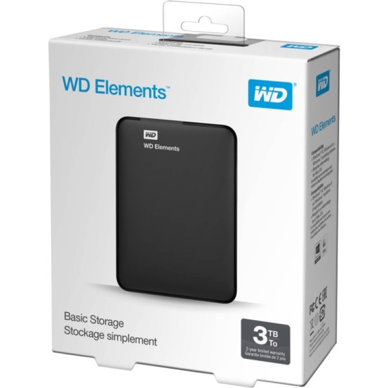 Зовнішній жорсткий диск 2.5" 3TB OEM WD (WDBU6Y0030BBK-WESN)
