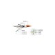 Патч-корд 0.25м S/FTP Cat 6A CU LSZH green Cablexpert (PP6A-LSZHCU-G-0.25M)