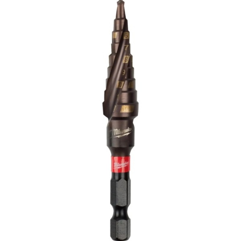 Свердло Milwaukee ступінчасте SHOCKWAVE Impact Duty, 4-12мм з кроком 1мм (48899261)
