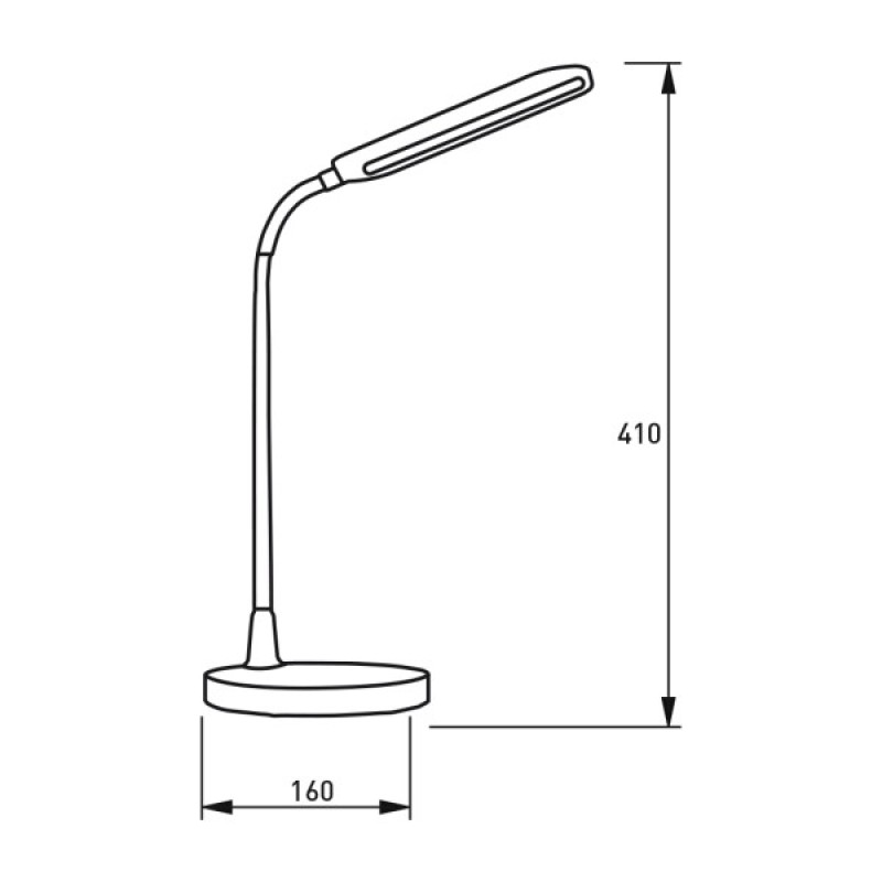 Настільна лампа Eurolamp LED 10W 350lm 4000K 1800mAh (LED-TLB-10W(black))