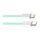 Дата кабель USB-C to Lightning 1.0m 27W green ColorWay (CW-CBPDCL061-G)