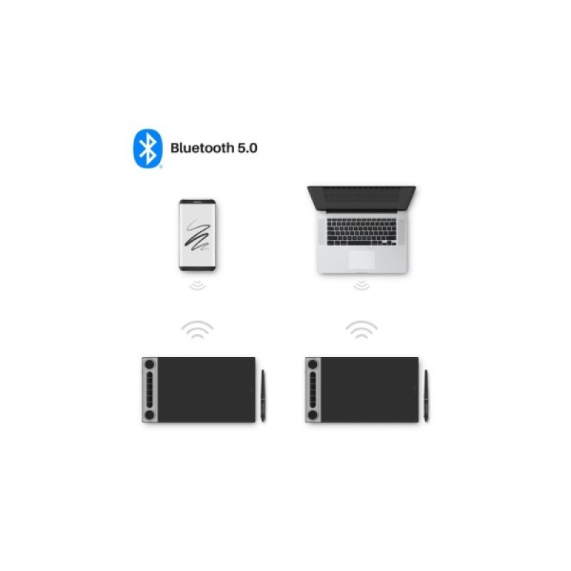 Графічний планшет Huion Inspiroy Dial 2 (Q630M) + перчатка (Q630M)