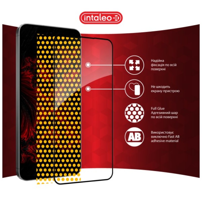 Скло захисне Intaleo Full Glue Samsung S24 FE Black (1283126594854)