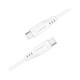Дата кабель USB-C to USB-C 1.2m 3A TPE C3-03 White Acefast (6974316280859)