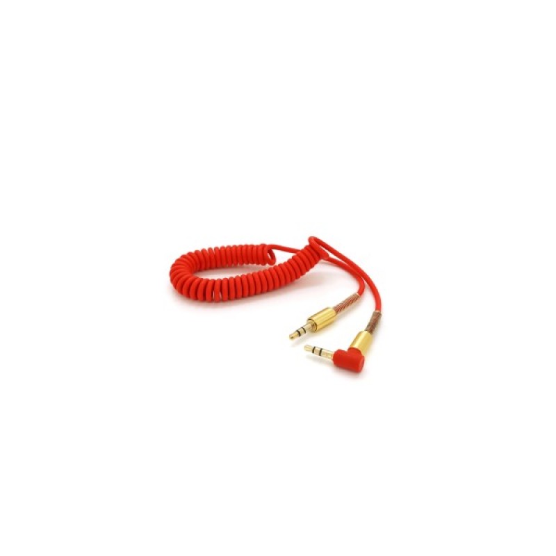 Кабель мультимедійний 3.5mm M to 3.5mm M 1.5m 90° corner red Voltronic (YT-AUXSGJ(M)/(M)-1.5-R)