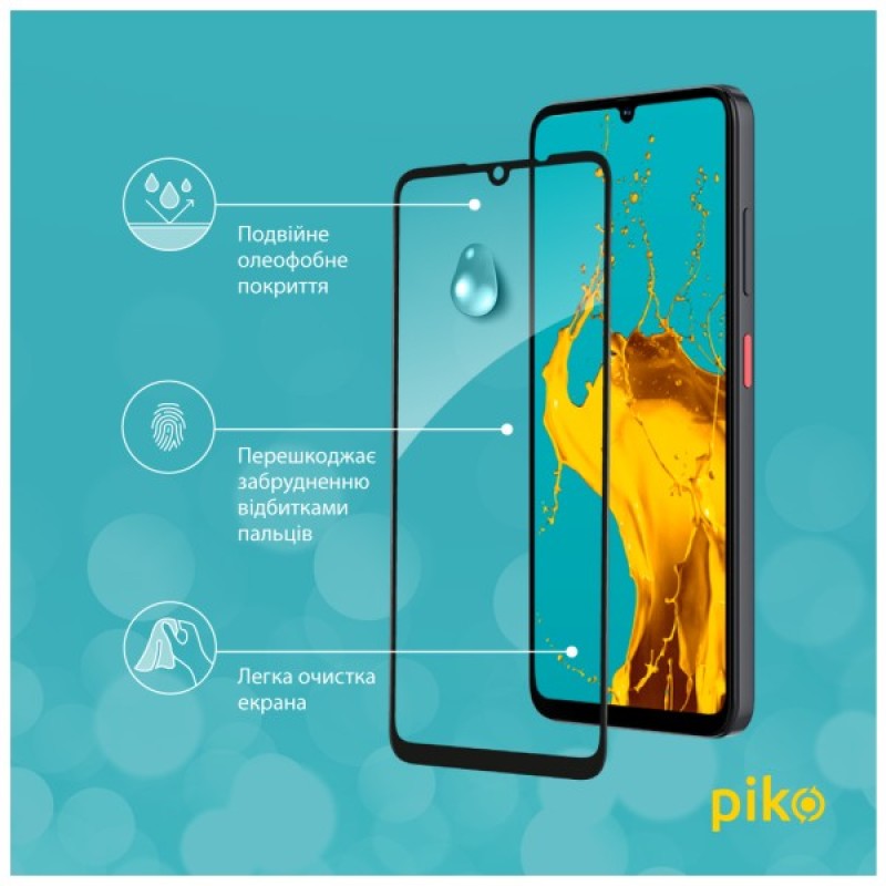 Скло захисне Piko Full Glue ZTE Blade A35 Black (1283126598623)