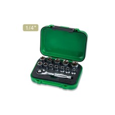Набір головок Toptul з тріскачкою 1/4" 13шт. (GABW1301)