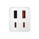 Зарядний пристрій Baseus GaN6 Pro Fast Charger 2C+2U 65W + Cable 1.0m Type-C 100W white (P10162701213-00)