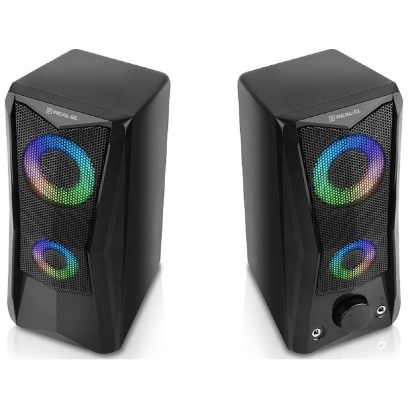 Акустична система REAL-EL S-107 USB Black (EL121100017)