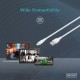 Дата кабель USB 2.0 AM to Lightning 1.0m 12W white Digitus (AK-600108-010-W)