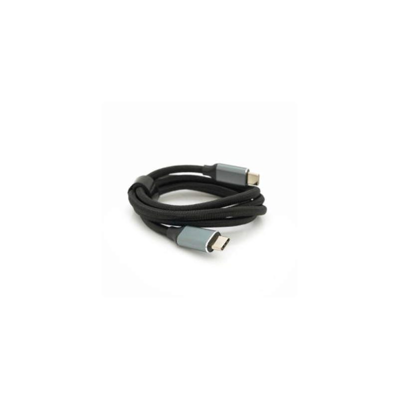 Дата кабель USB-C to USB-C 1.0m USB 3.2 Gen2 100W 10Gbps 4K60Hz black Voltronic (YT-TC-TC-B-1m)