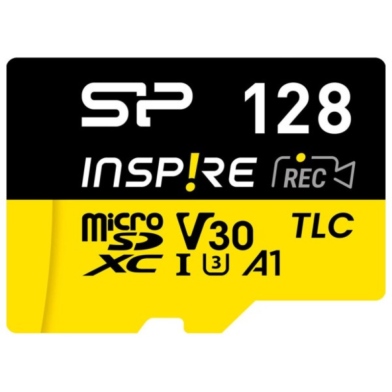Карта пам'яті Silicon Power 128GB microSDXC class 10 UHS-I U3 V30 A1 Inspire (SP128GBSTXLV3V1NSP)