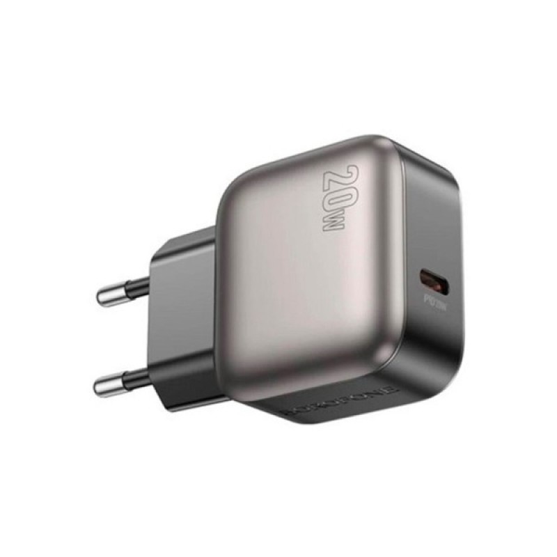Зарядний пристрій BOROFONE BAS53A Absolute USB-C PD20W + cable USB-C to USB-C Black (6941991116193)