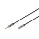 Кабель мультимедійний 3.5mm M to 3.5mm F 3.0m Digitus (DB-510210-030-S)