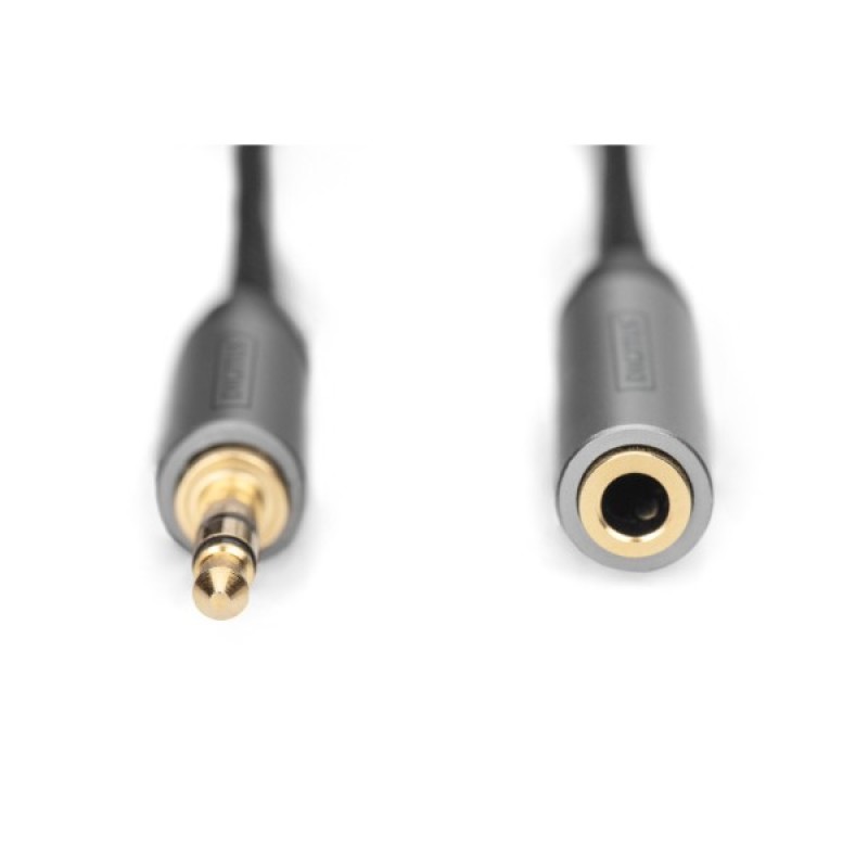 Кабель мультимедійний 3.5mm M to 3.5mm F 3.0m Digitus (DB-510210-030-S)