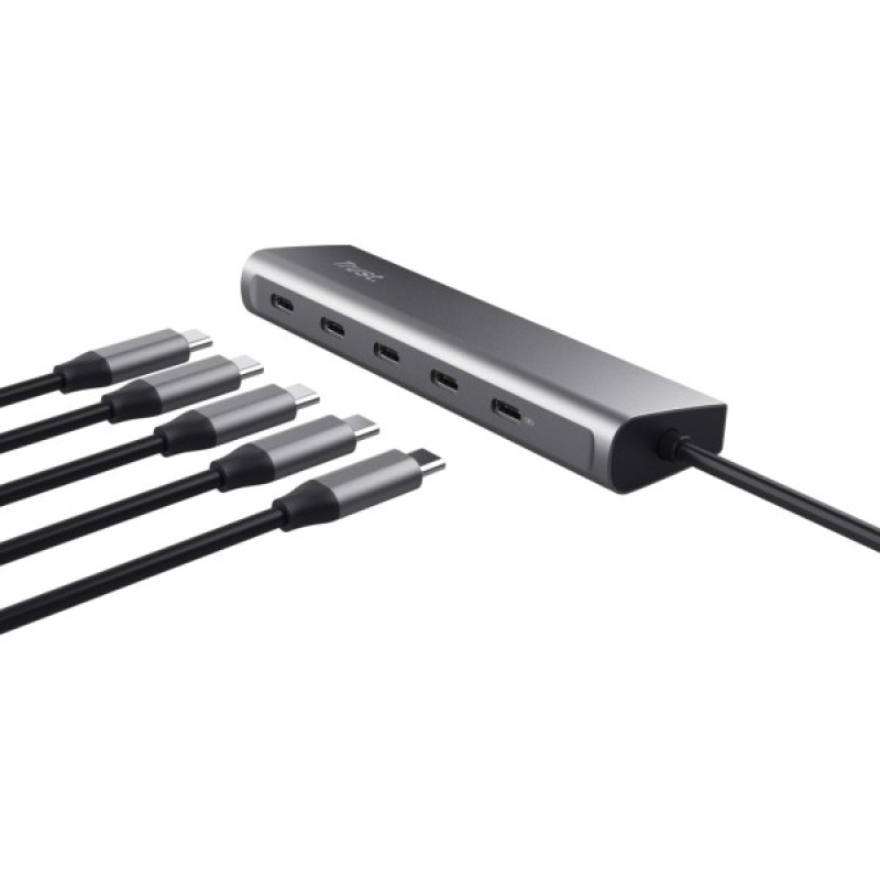 Концентратор Trust Halyx 5-Port USB-C Hub (25136)